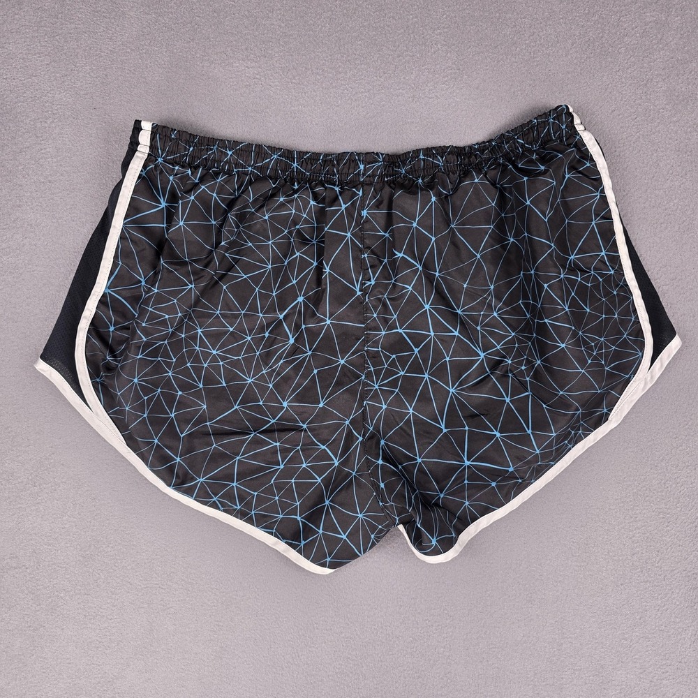 Umbro Athletic Running Shorts XL Black Blue Geometric‎ Quick Dry Mens Lined - Picture 7 of 8